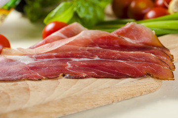 A few slices of Parma ham