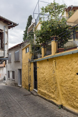 Fototapeta premium Street and old houses in old town of Xanthi, East Macedonia and Thrace, Greece