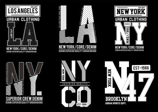 vector typography varsity collection 04