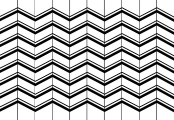 black and white zig zag pattern