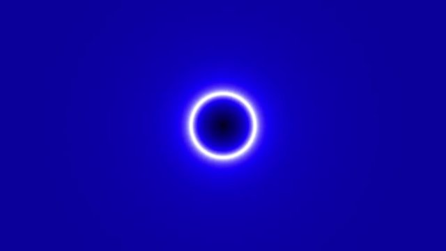 light rings in fast motion like strobo effects blue and white