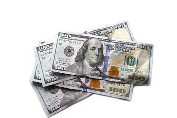 USD notes as background / The United States dollar is the official currency of the United States