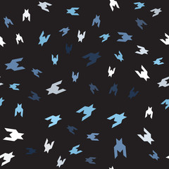 Houndstooth chaotic pattern. Seamless vector