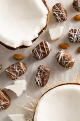 Homemade Coconut Almond Chocolates