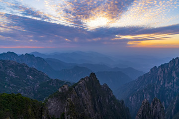 Beautiful scenery in Mount Huangshan, China