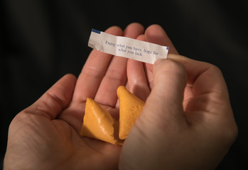 fortune cookie says to enjoy what you have