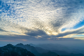 Beautiful scenery in Mount Huangshan, China