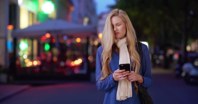 Young white woman makes social media post about something she sees in Paris