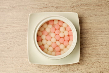 Traditional chinese sweet rice ball             