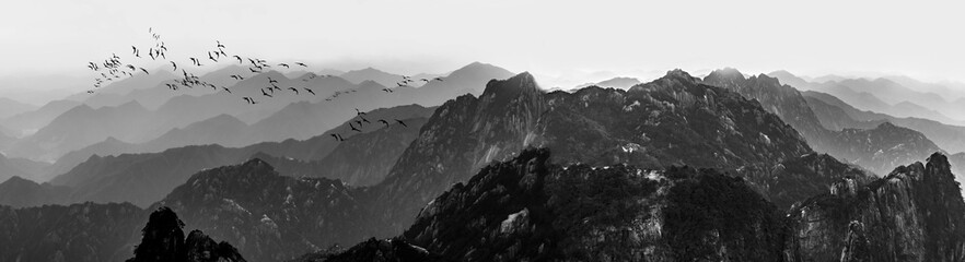 Beautiful scenery in Mount Huangshan, China