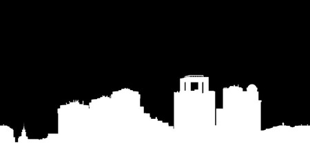 Silhouette of the town.