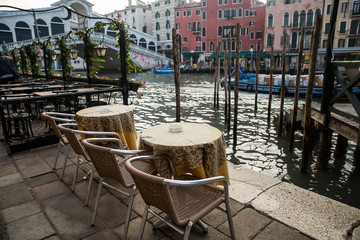 Grand Canal in the morning , Venice , Italy .
