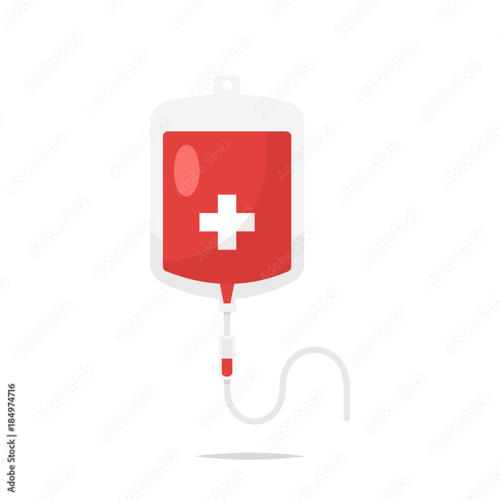 Wall mural Blood transfusion vector