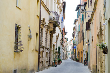 Fototapeta na wymiar Montepulciano, Tuscany, Italy - characteristic street in the city center
