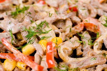 beef Stroganoff, macro