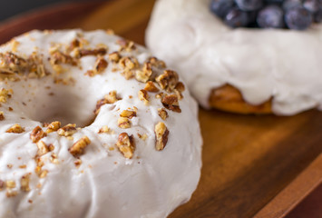 Mini bundt cakes closeup 
