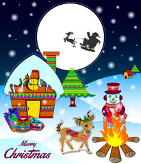 happy merry Christmas posters banners designs for Christmas