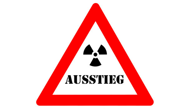 Atomkraftausstieg Warnschild