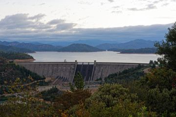 Shasta Dam at dawn