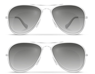 sunglasses for men in metal frames stock vector illustration