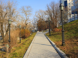 Landscape of Vladivostok. Russia.