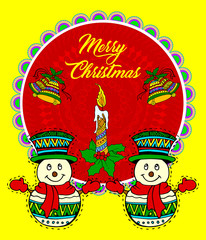 Obraz na płótnie Canvas Christmas illustration for banner , greeting card , poster