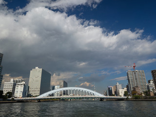 Naklejka premium 隅田川 永代橋