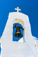 The bell and cross on Orthodox Church