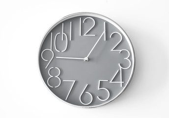 Wall clock on the isolated background