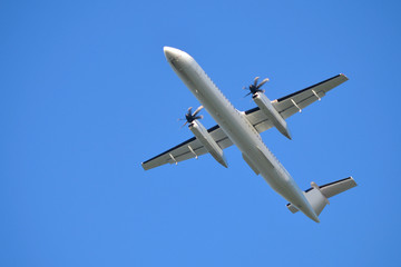 Passenger jet plane - flying