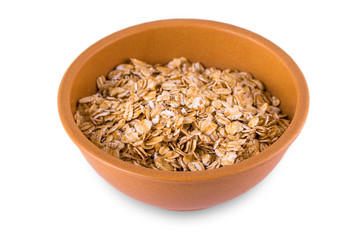 delicious and healthy  flakes, served in a beautiful French Cafe au Lait Bowl.