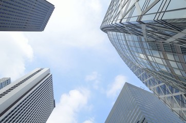 Fototapeta na wymiar 新宿の高層ビル街