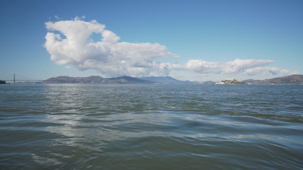 shot of San Francisco bay from pier