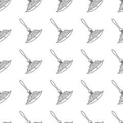 gray line seamless pattern on white background