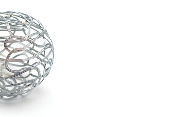 boule de noël design métal