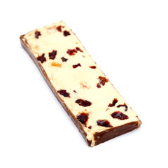 soft turron with cranberries