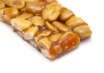 turron  bar of caramelised sugar and almonds