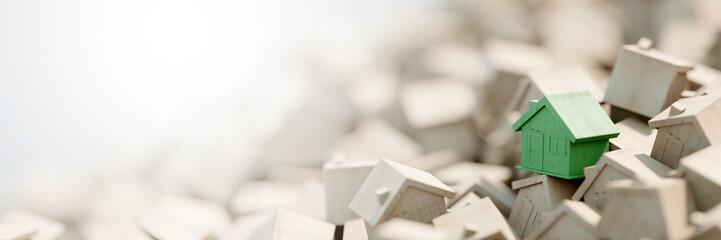 The right home choice, home and property concepts, 3d background