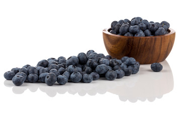 blueberries isolated close up