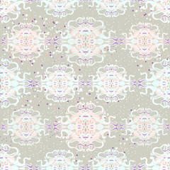 Seamless pattern with colorful abstract shape