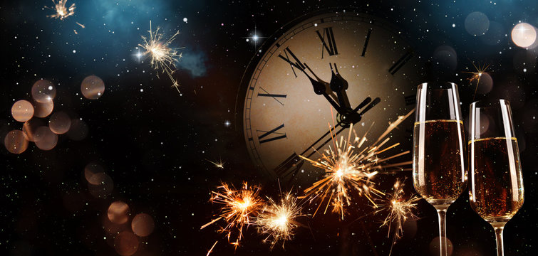 New Years Eve celebration background