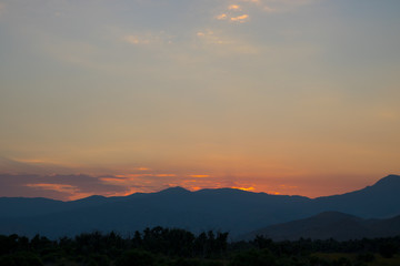 Fototapeta premium sunset Lake Isabella America a place that you should have seen during your vacation