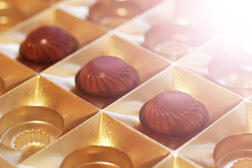 A square box of chocolates