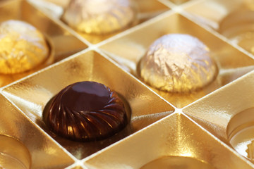 A square box of chocolates