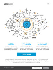 Banking service and finance concept illustration