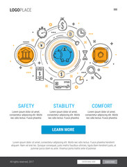 Banking service and finance concept illustration