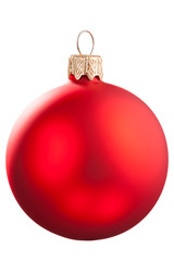 Red Christmas ball for a tree