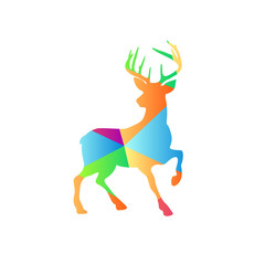 farbenfrohes Symbol - Rudolf