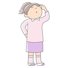 幼児5歳女の子_考える