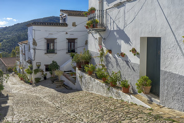 Calle del municipio rural de jimena de la frontera, Cadiz
